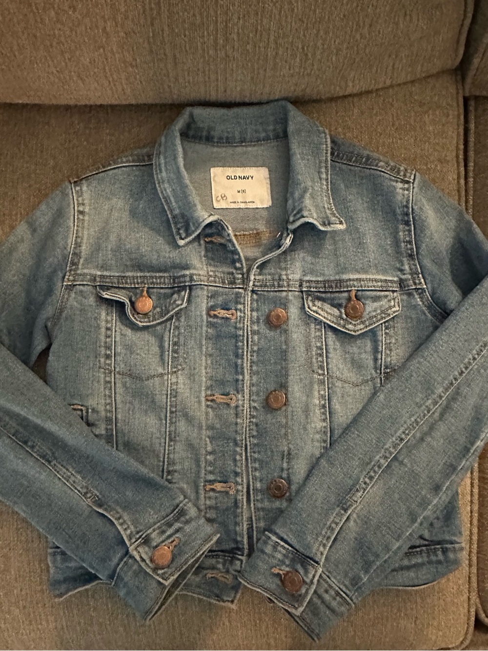 Old Navy Girls Light Blue Denim Jean Jacket
